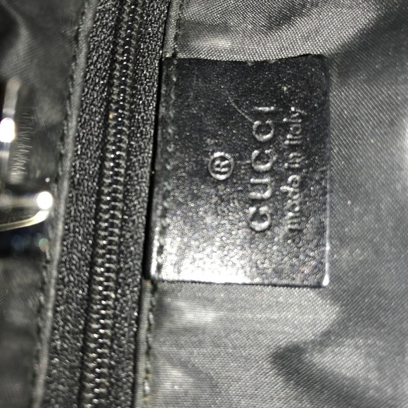 🎉HP🎉 EUC Gucci Jackie O Hobo Bag w/ Black Leather Trim - Picture 9 of 15